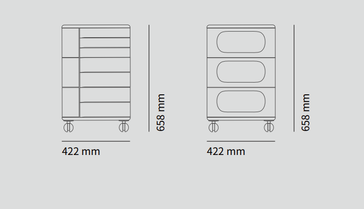 UFOU Fitin Helix Modular Storage Cabinet Unit (7 Revolving Doors)